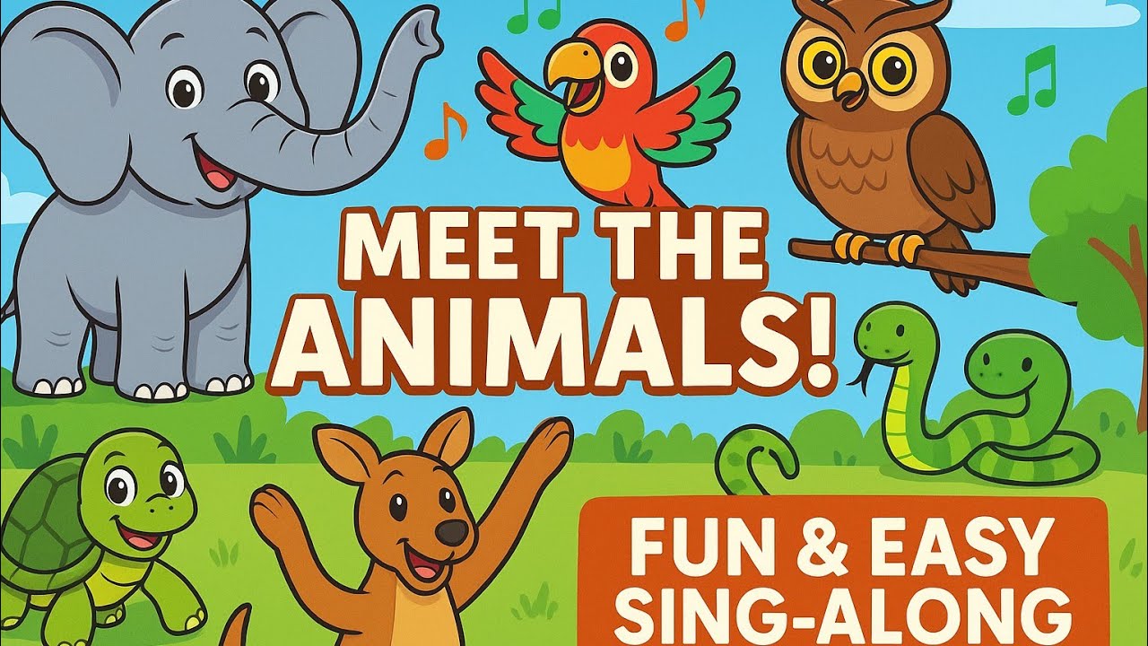 Meet More Animals! Part 2 | Fun & Easy Animal Sing-Along for Kids