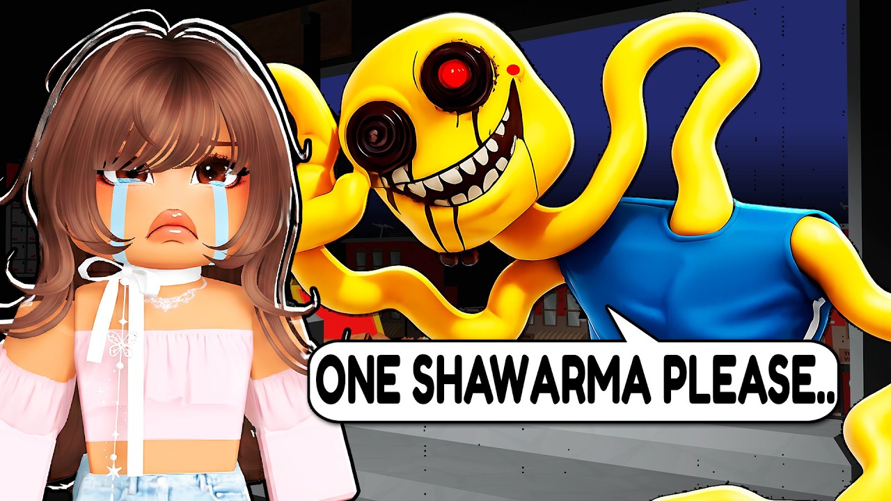 I SURVIVED A NIGHT SHIFT At SCARY SHAWARMA Kiosk in Roblox!! 😨