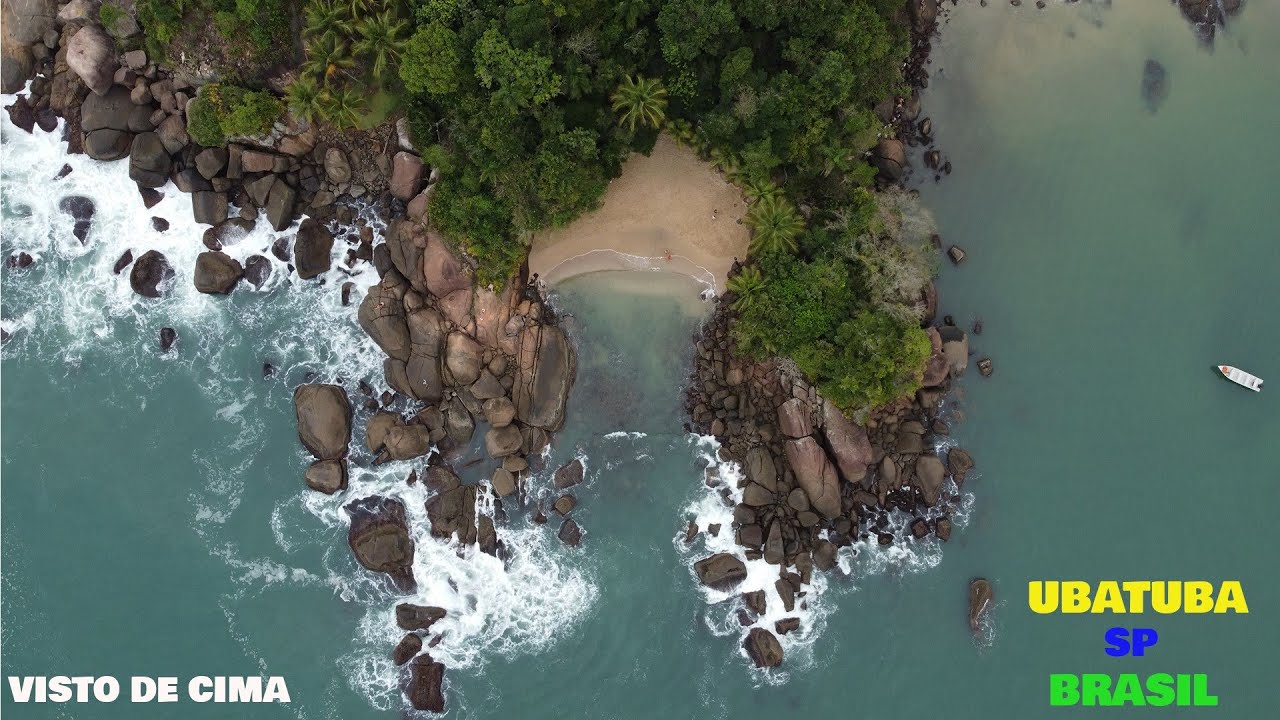 Ubatuba-SP Brasil | Visto de cima | 4K