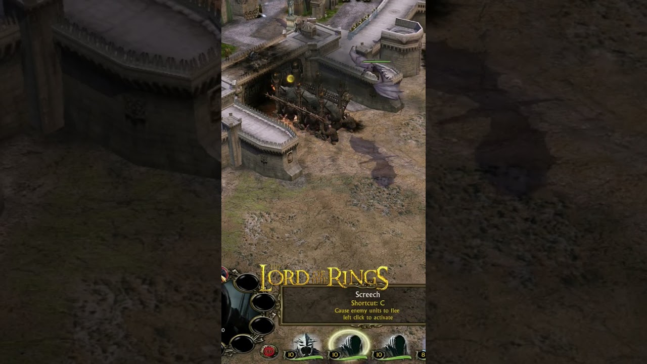 BFME 1 - The Battle for Middle-Earth Minas Tirith Gameplay