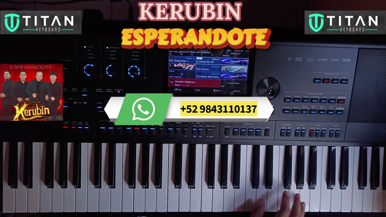 Kerubin - esperandote (Ritmo disponible para kboard titan y Medeli akx10)