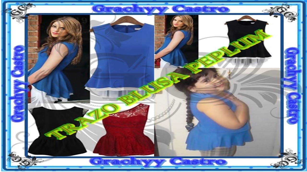 Trazo de blusa peplum
