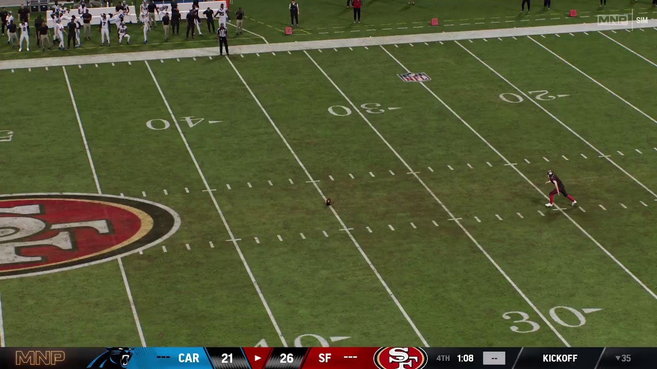 Madden 26 simulation. Week: 13 Panthers Vs 49ers. *NO COMMENTARY*