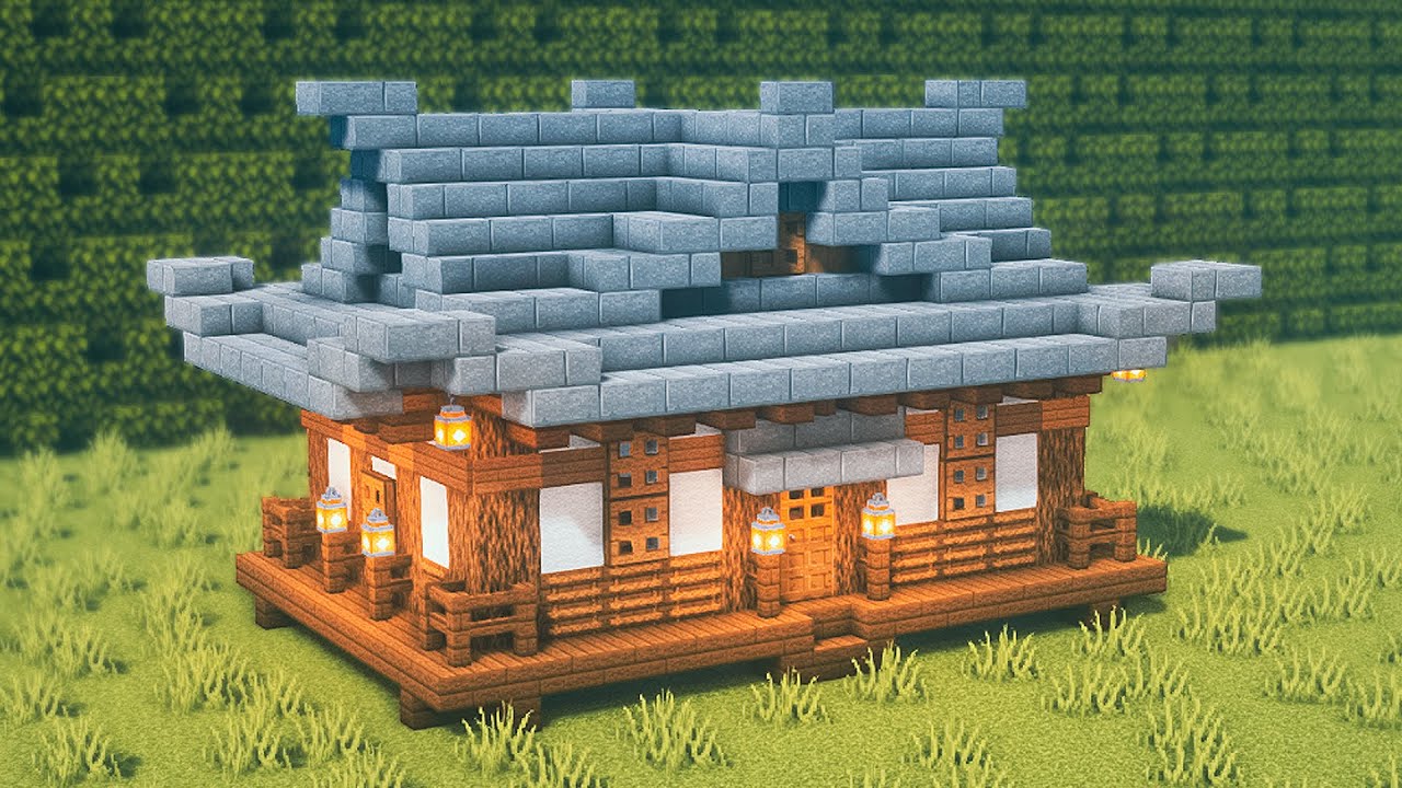Minecraft: How To Build a Survival House (Wooden Base) Tutorials [#32] | 마인크래프트 건축, 돌 요새