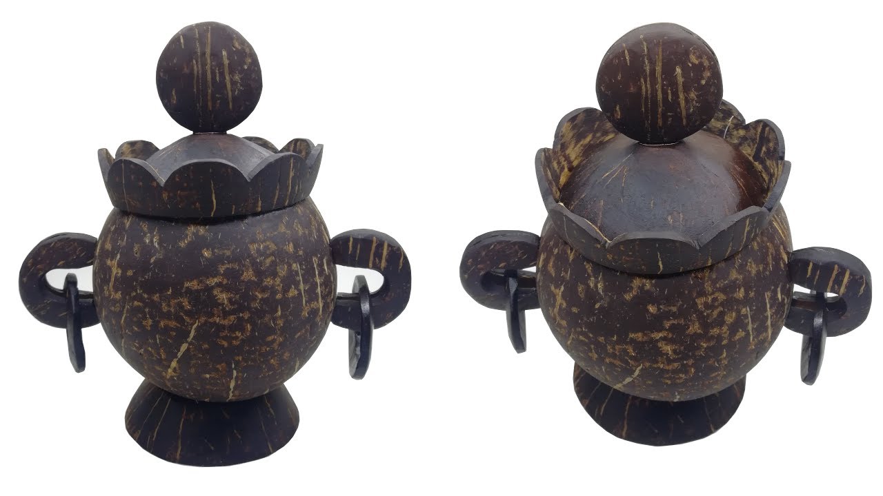 Eco-Friendly Kitchen Container || Dry Fruit Container || Coconut Shell Kitchenware