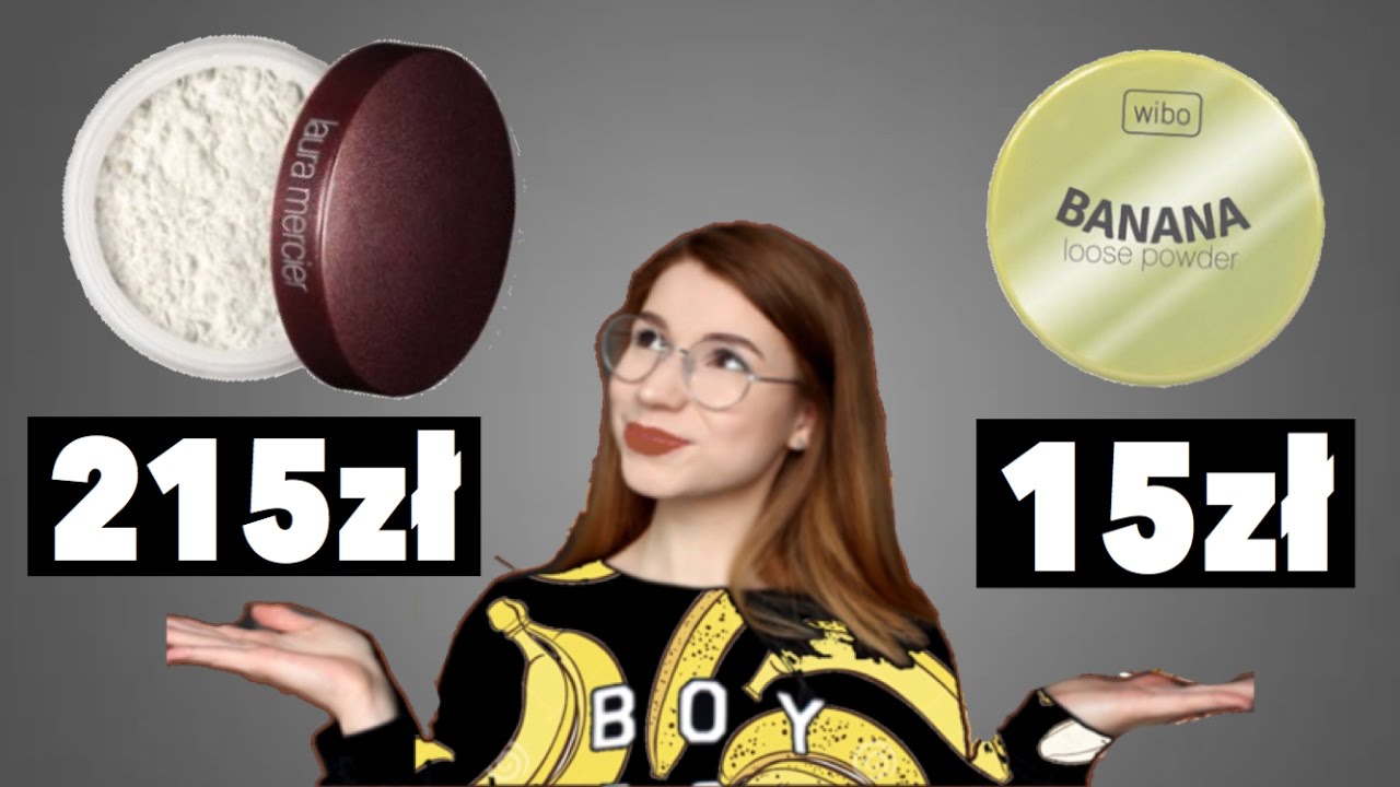 WIBO BANANA POWDER vs LAURA MERCIER TRANSPARENTNY PUDER | TANIO vs DROGO 🍌