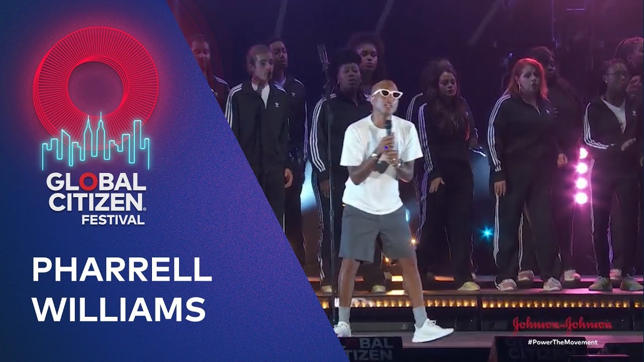 Pharrell Williams performs Letter To My Godfather | Global Citizen Festival NYC 2019