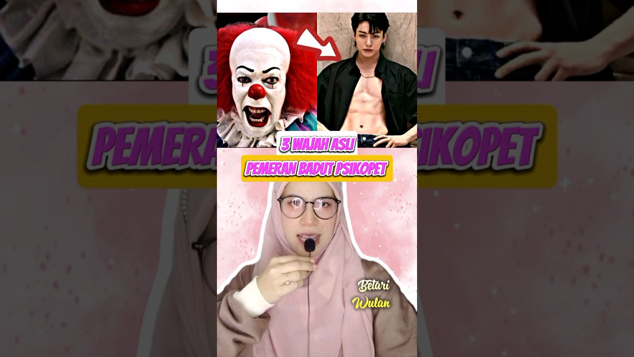 3 WAJAH ASLI BADUT SERAM #shorts #badut