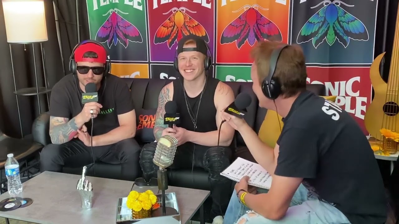 Bodhi with Matt and Danny of From Ashes to New