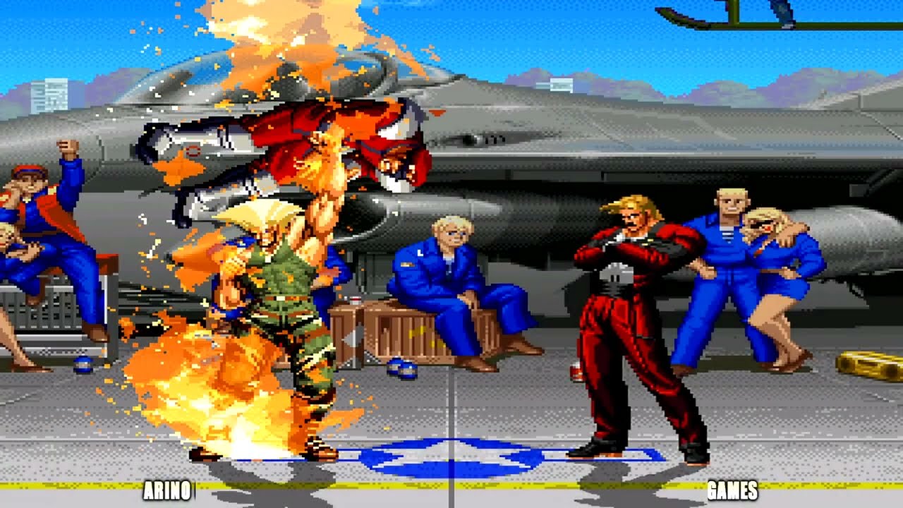 GUILE SUPER VS MASTER RUGAL! EPIC! KOF ARINO GAMES!