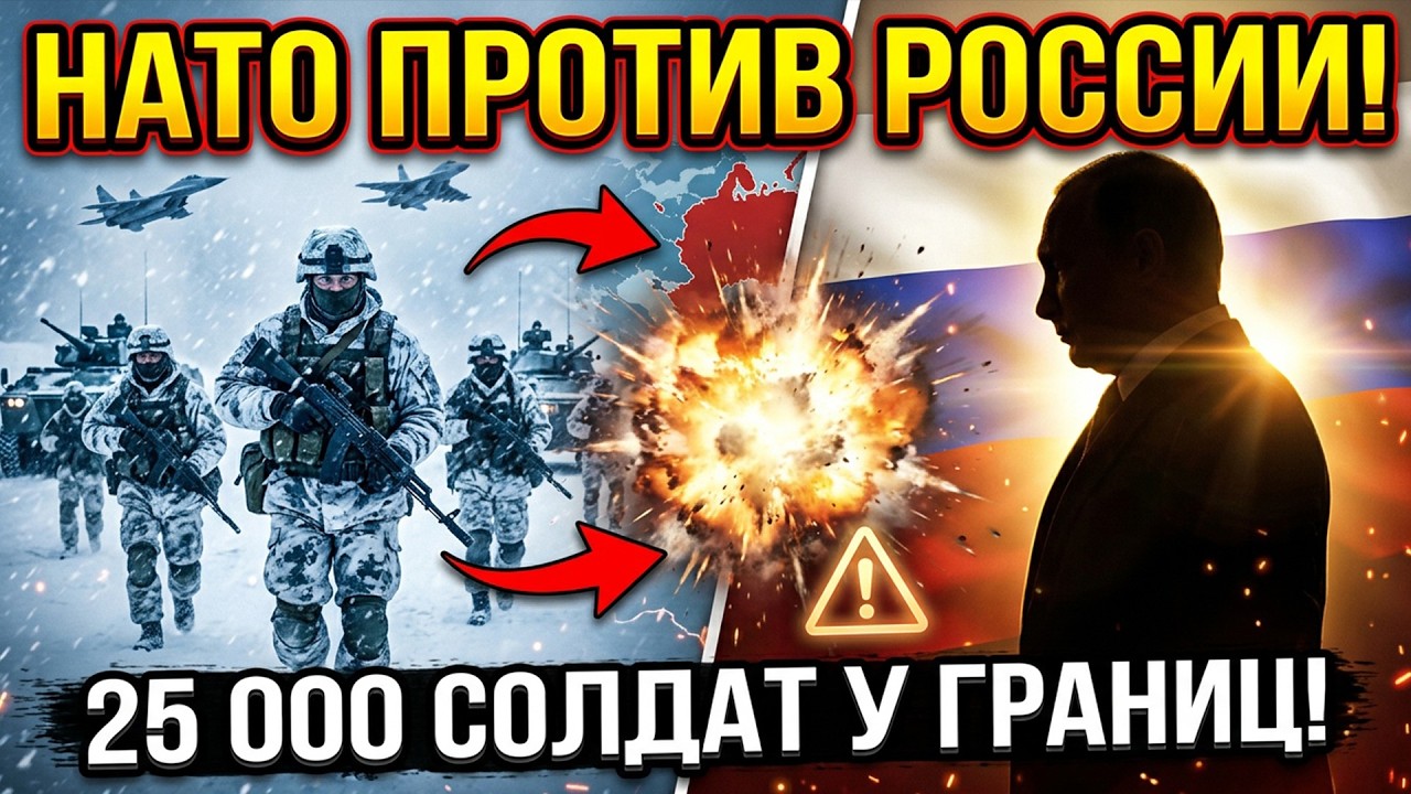 НАТО БРОСИЛО 25 000 СОЛДАТ К ГРАНИЦАМ! ОТВЕТ РОССИИ ШОКИРОВАЛ ЗАПАД