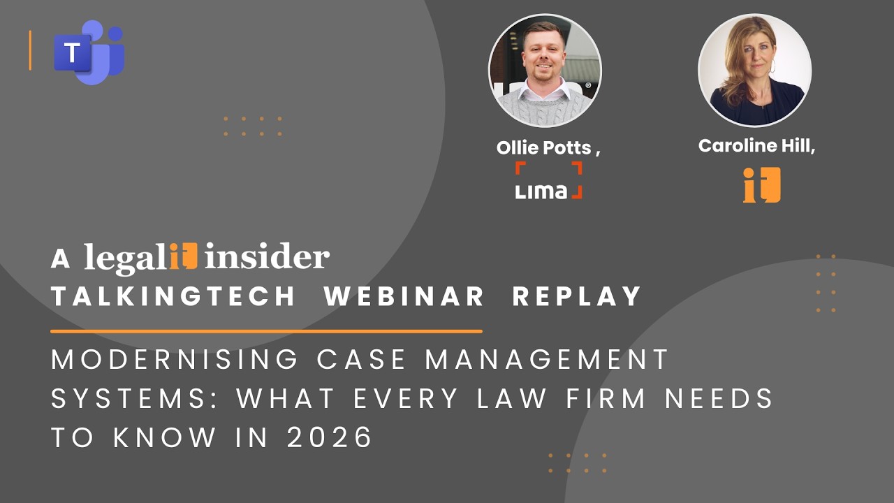Webinar replay: Modernising case management systems: What every law firm needs to know in 2026