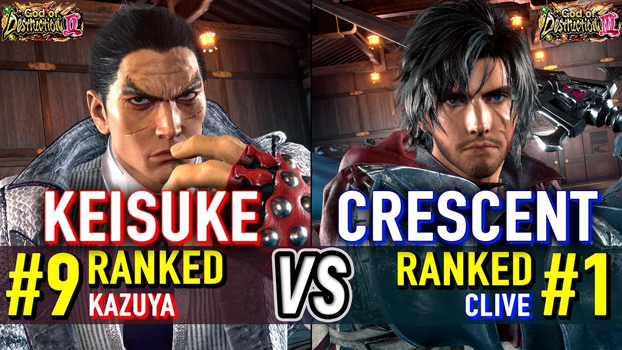 T8 🔥 KEISUKE (#9 Ranked Kazuya) vs CRESCENT (#1 Ranked Clive) 🔥 Tekken 8 High Level Gameplay