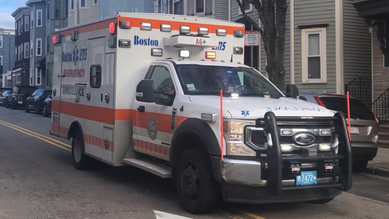 Boston EMS Ambulance 6 Responding