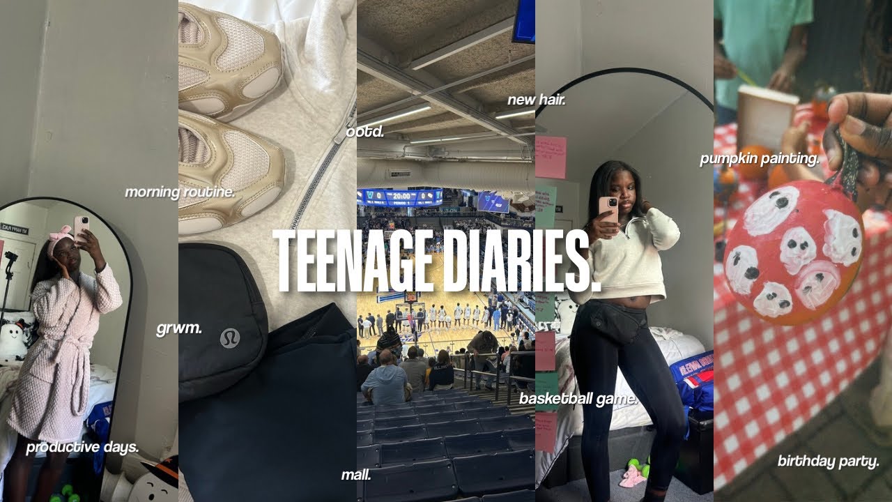 TEENAGE DIARIES 007 ♥︎ productive days~shopping~morning routine~ootd~fall days~grwm~ect ♥︎@kaehalima