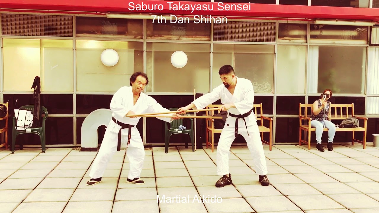 Weapons Training - Takemusu Aikido - Kumi Jo 2 by 7th Dan Saburo Takayasu Sensei (09.12.2018)