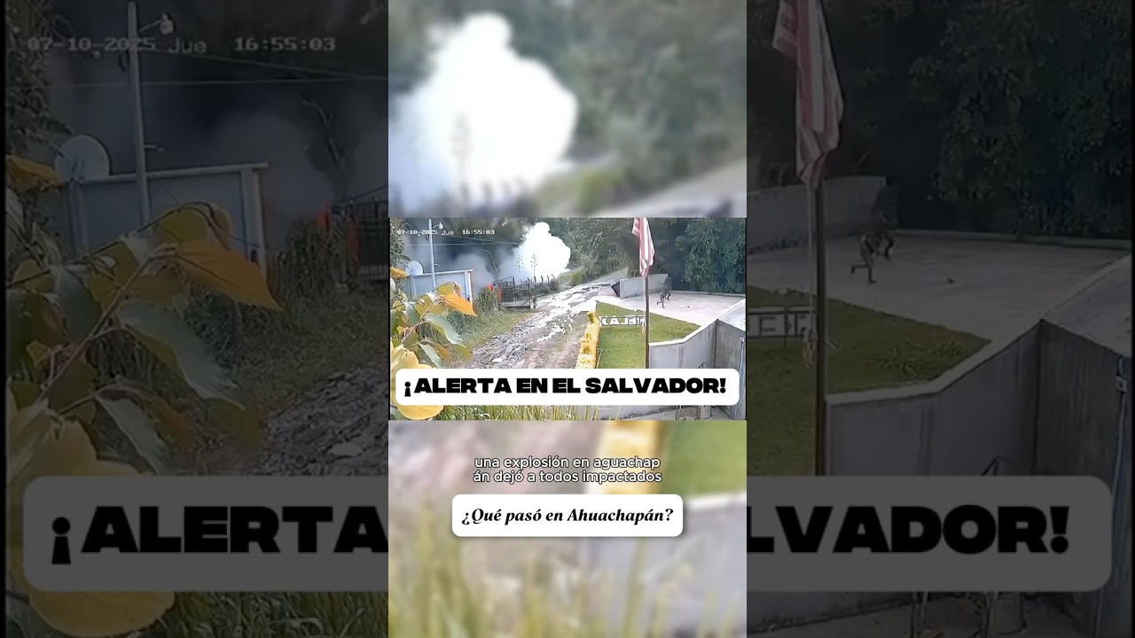 &iexcl;Impresionante explosi&oacute;n en el ausol de Santa Teresa, Ahuachap&aacute;n! 🇸🇻🌋