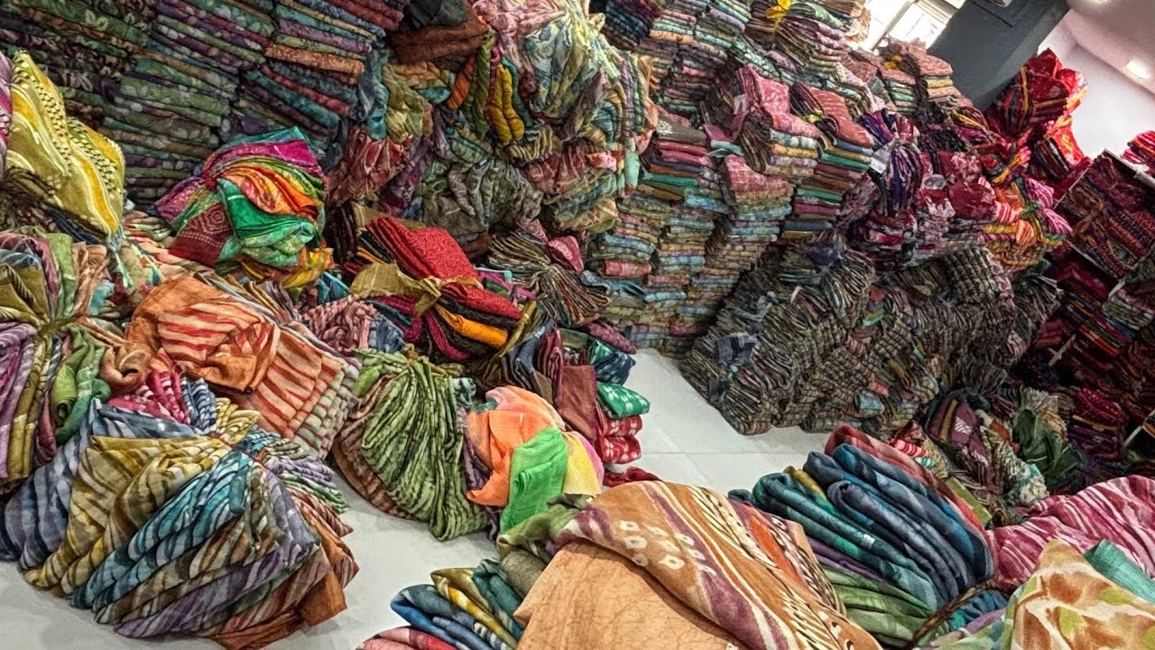 You will get 70% to 80% profit on these sarees.| Madina wholesale market | Surat Saree Wholesale ...