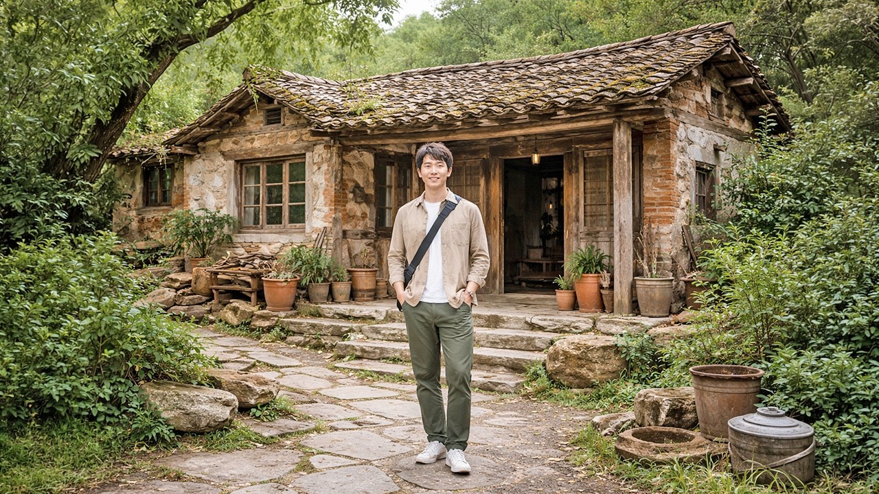 I renovated my father's old house into a beautiful villa nestled in the woods for my wife and son.