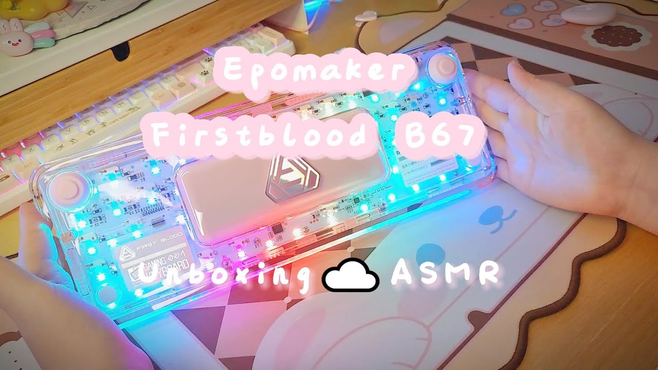 ☁️Unboxing | FirstBlood B67 Full Acrylic Gasket Mount | Mechanical Keyboard | ASMR