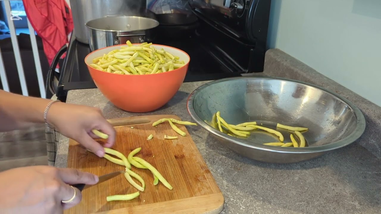 Pressure Canning Yellow Beans