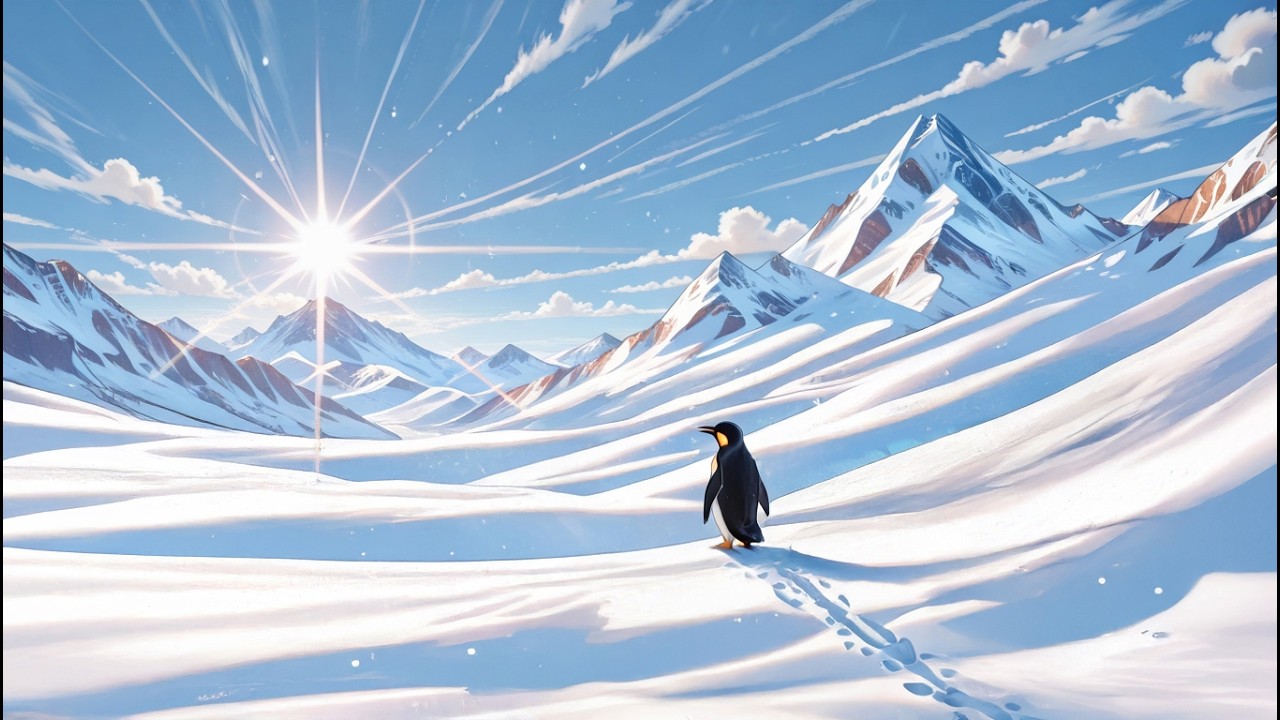 Aventura Silenciosa del Pingüin❄️Música para Relajación Profunda,Calma,Interior 25 mi Creada con IA