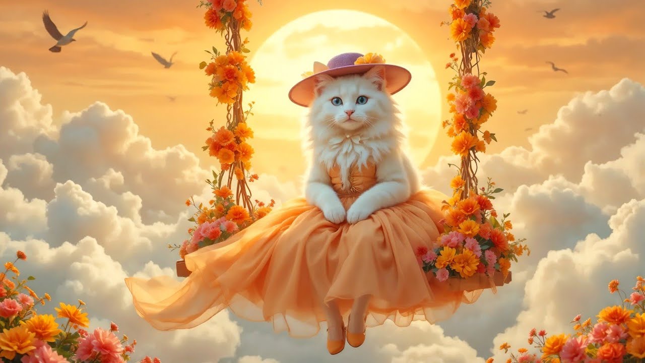 Mimi and the Magical Mirror| Cute Cat Mimi’s Magical Air World Photoshoot| Watch Fashion Show in Air