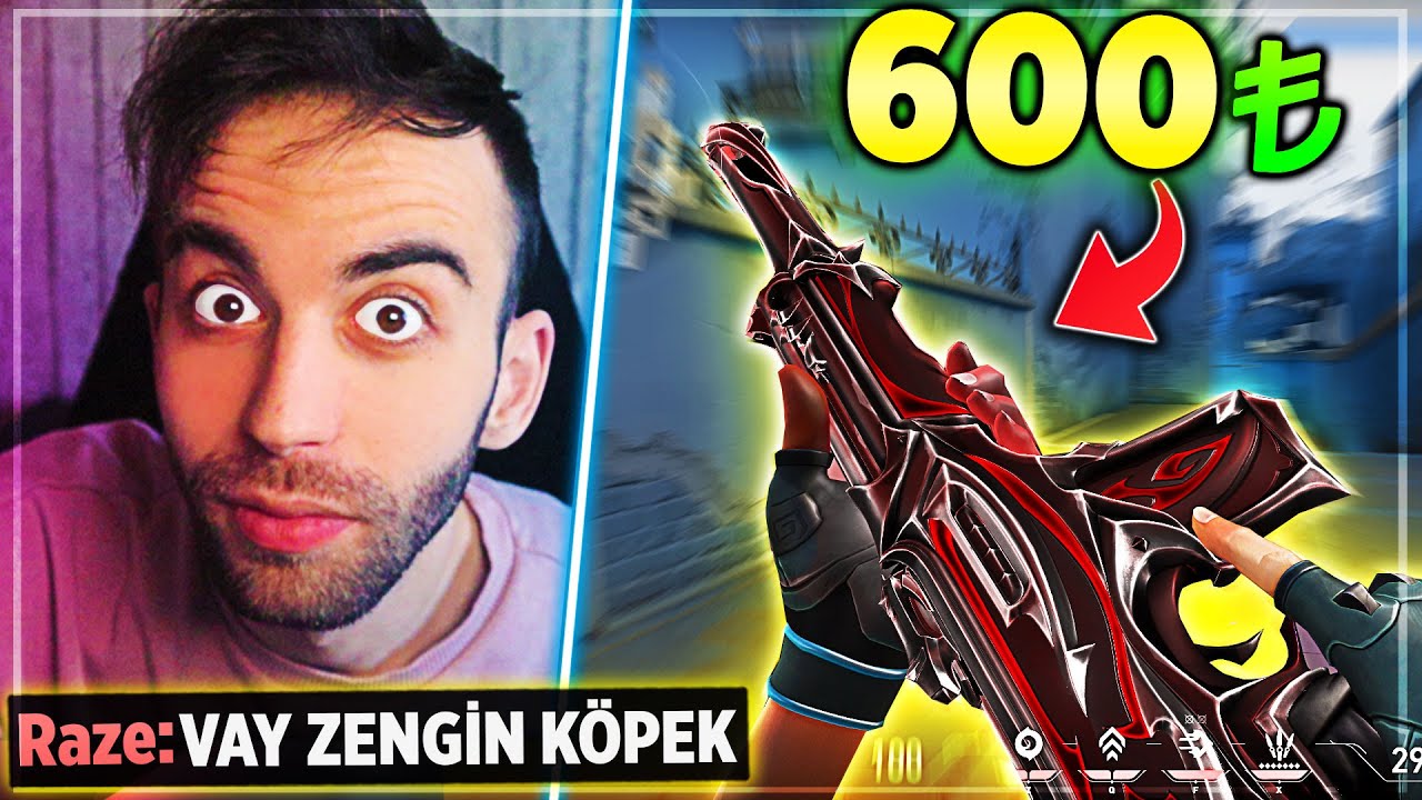 600 TL'LİK YENİ VALORANT SİLAHINI ALDIM! (RAKİPLERİN YERİNİ G&Ouml;STERİYO (!)