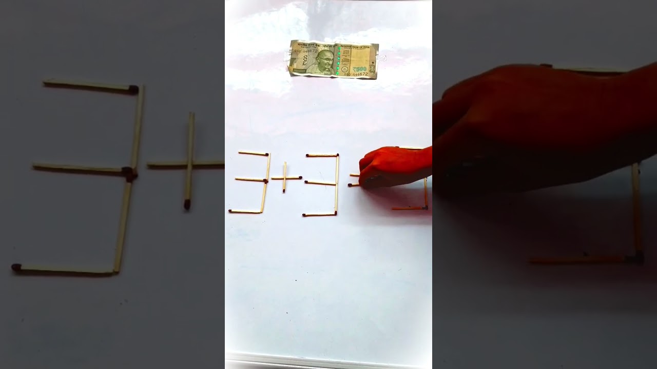 #1stick move and equalequation #mathstricks #viralvideos #viralsorts #viral #stick