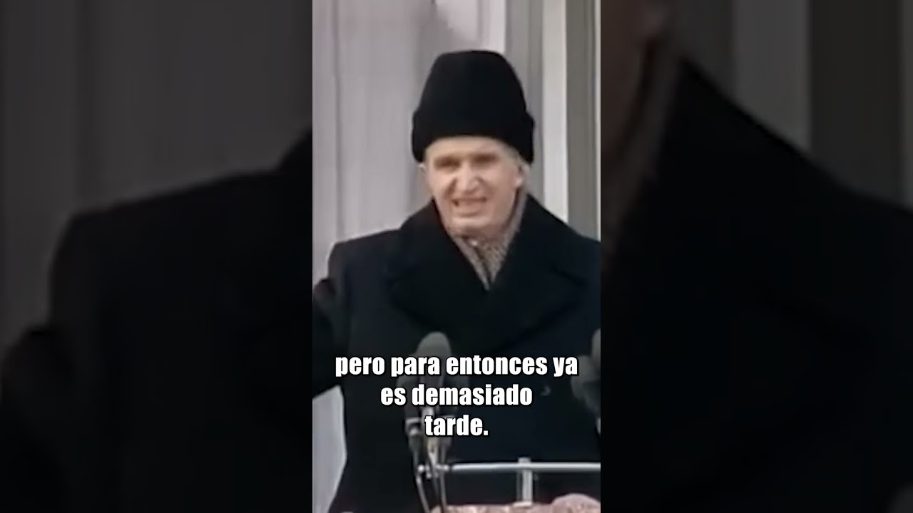 El &uacute;ltimo discurso de Nicolae Ceaușescu