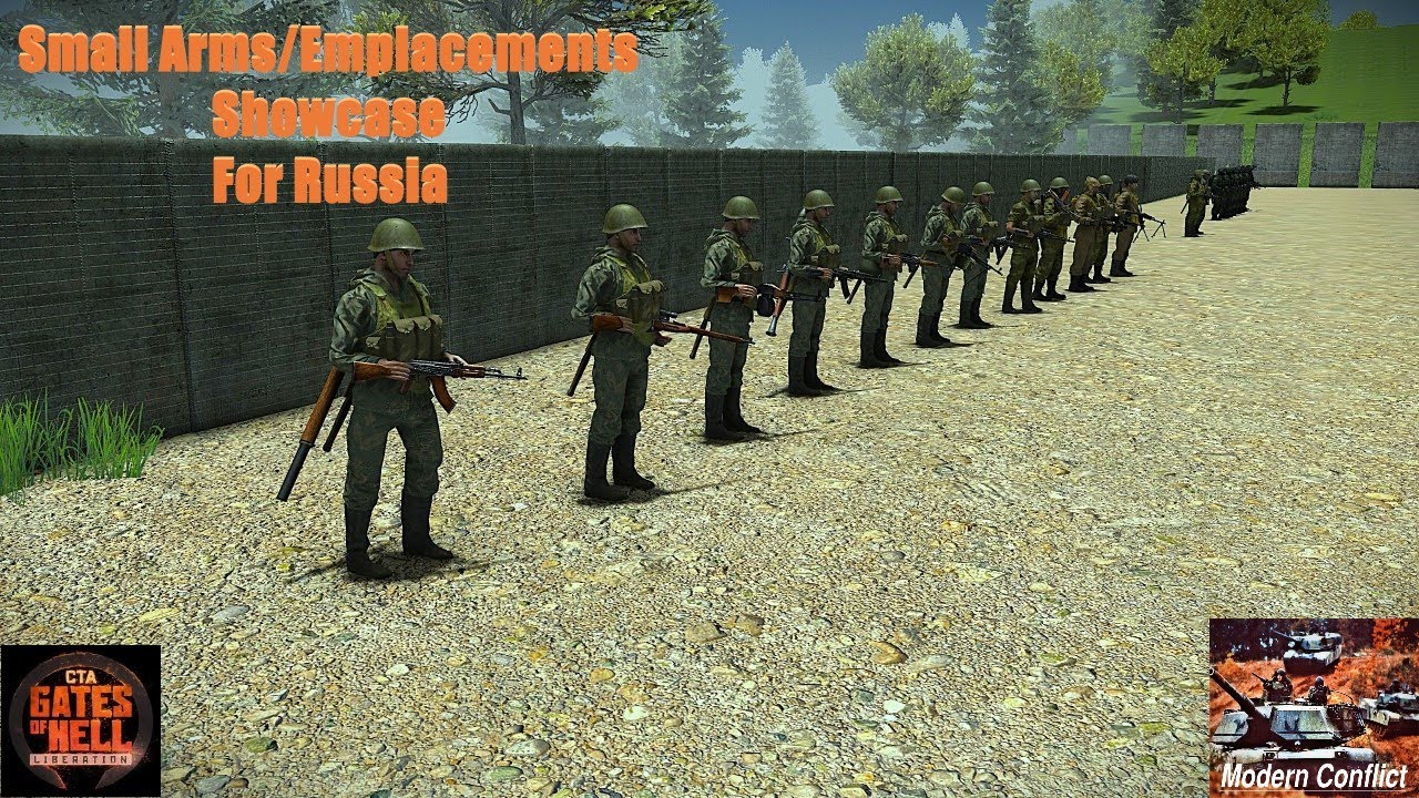 Russian Small Arms/Emplacements | Modern Conflict Mod Showcase