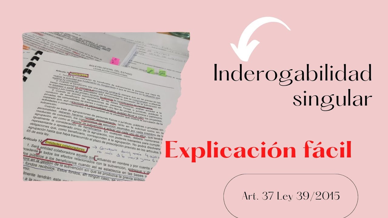 Inderogabilidad singular. Explicación fácil.