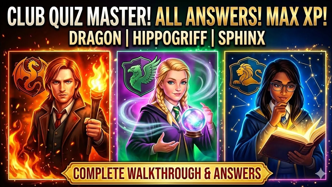Hogwarts Mystery Walkthrough: Max XP in Dragon, Hippogriff & Sphinx Clubs! #viral #gaming 