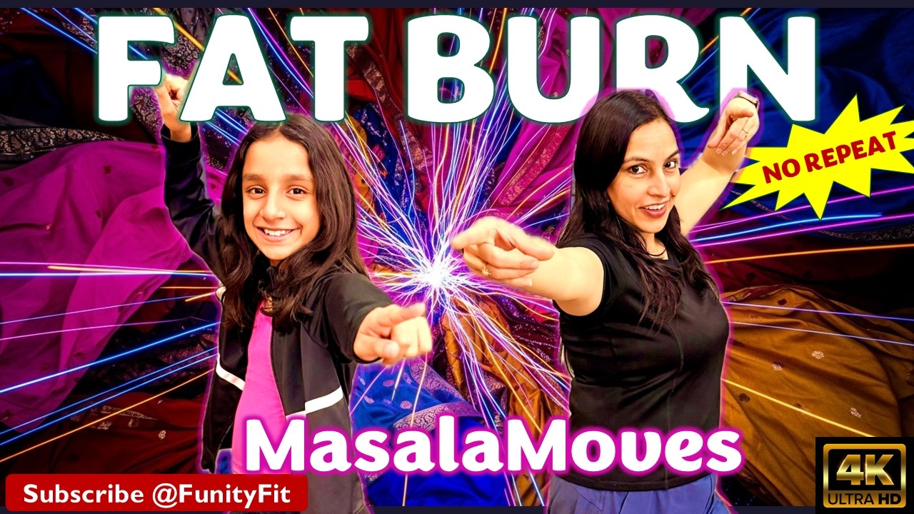 35-Min Full Body Fat Burn 🔥 NO REPEAT Bollywood Dance Workout – No Gym Needed (MasalaMoves)