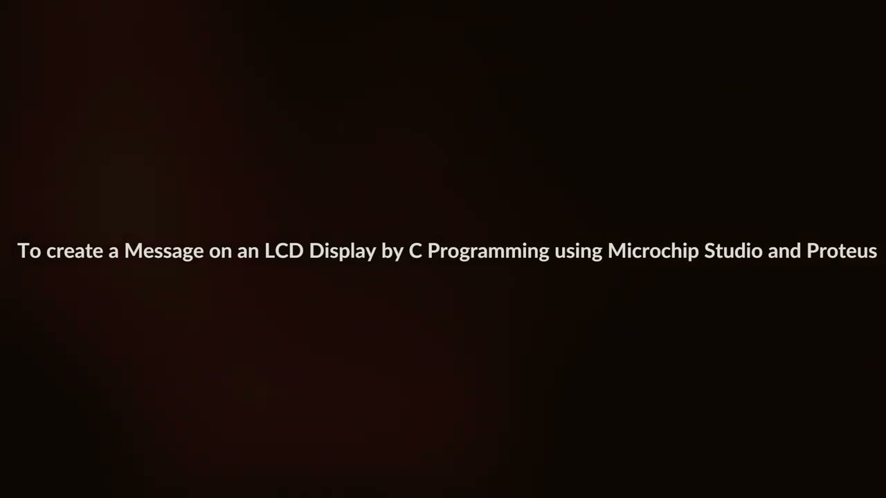 LCD Display Interfacing (C program) with ATMega328P using Microchip Studio and Proteus