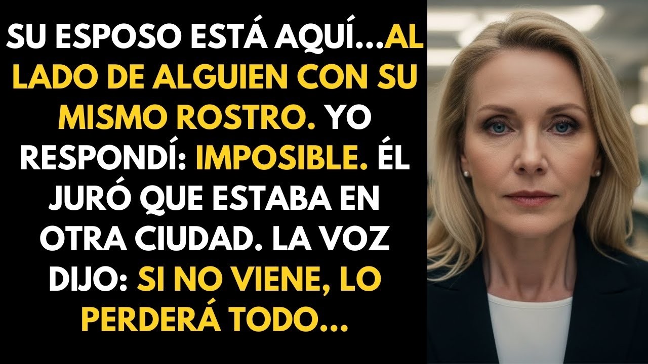El banco me llamó urgentemente 'Hay una mujer igual tú con su marido'.