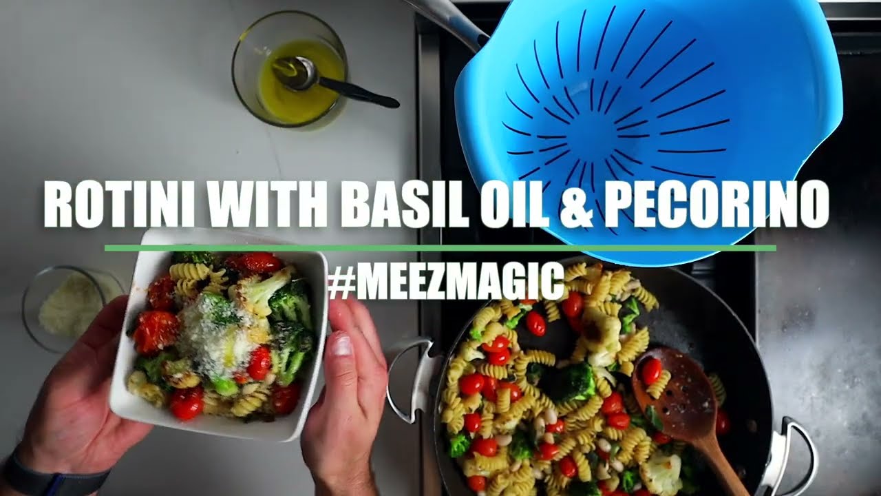 Rotini with Basil Oil & Pecorino