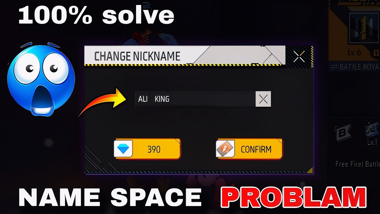 How to Space in Free Fire ID Name 😱 100% Working Trick | Free Fire Name Change Space Problem