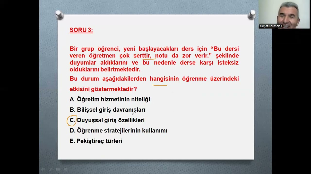 ÖYT- DENEME 8: Öğretim Modelleri
