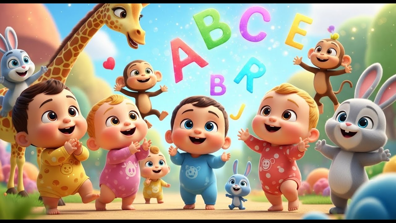 ABC Alphabet Song 🎵 Learn Letters for Babies | Baby Giggles TV