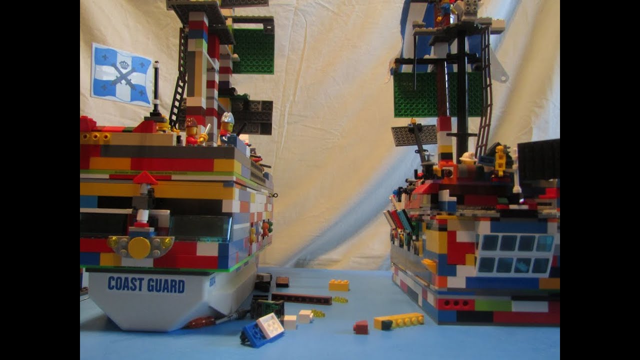 Lego Pirate Sea Battle Part 1 & 2 Combined