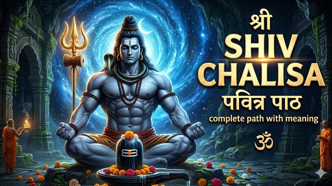SHIV CHALISA OM NAMAH SHIVAY ॐ🔱  (OFFICIAL VIDEO) || 4K Video Edit 🔥|| Alight Motion || #mahadev 
