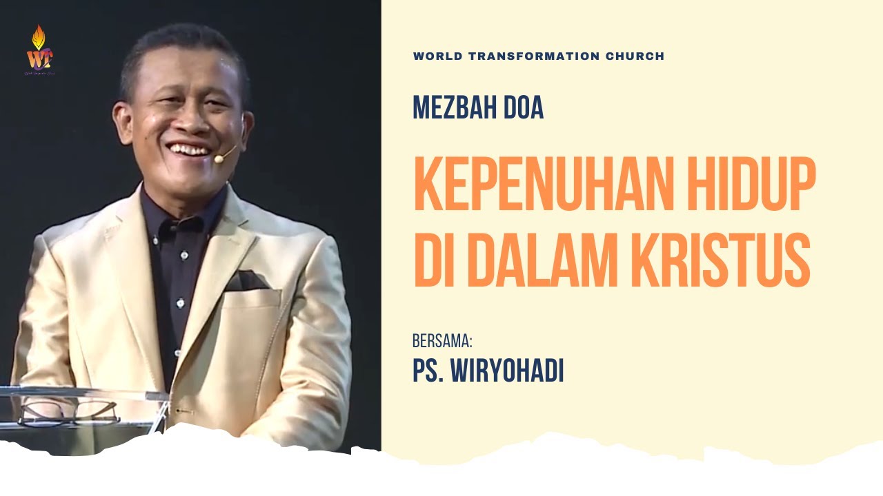 24 September 2020 | Mezbah Doa | Ps.Wiryohadi