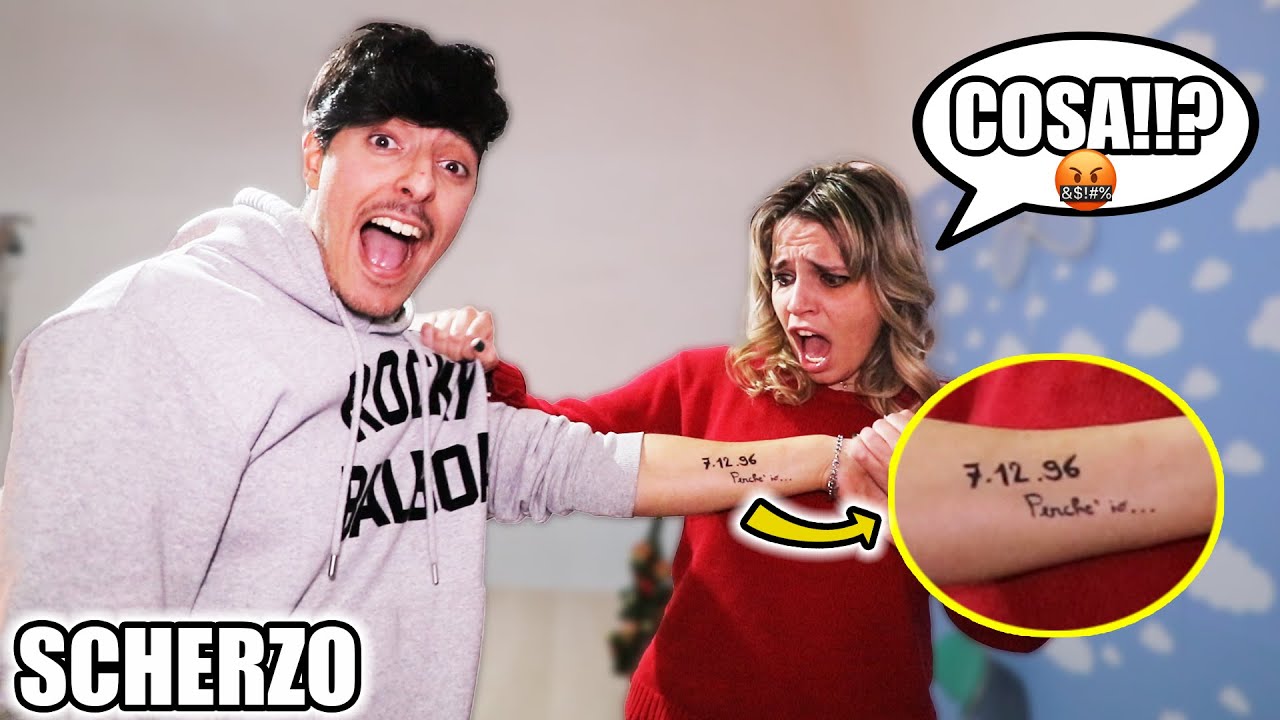 MI TATUO IL COMPLEANNO DELLA  MIA EX SUL BRACCIO! -SCHERZO! *L'HA PRESA MALE*
