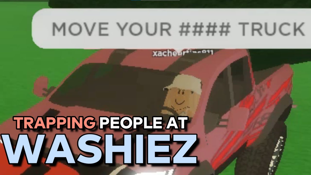 TRAPPING PEOPLE IN MY CAR AT WASHIEZ | Trolling at Washiez Car Wash | ROBLOX