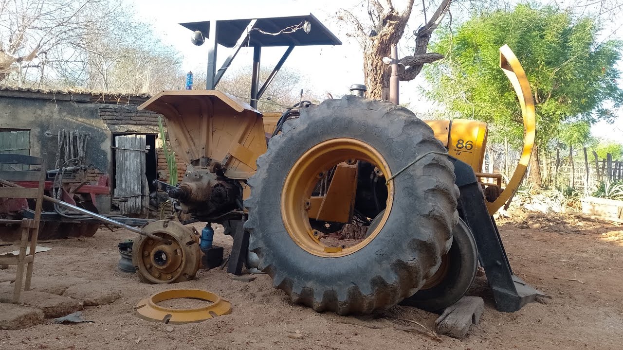 fazendo a troca do retentor do eixo do freio do trator Valmet 🔧🛠️