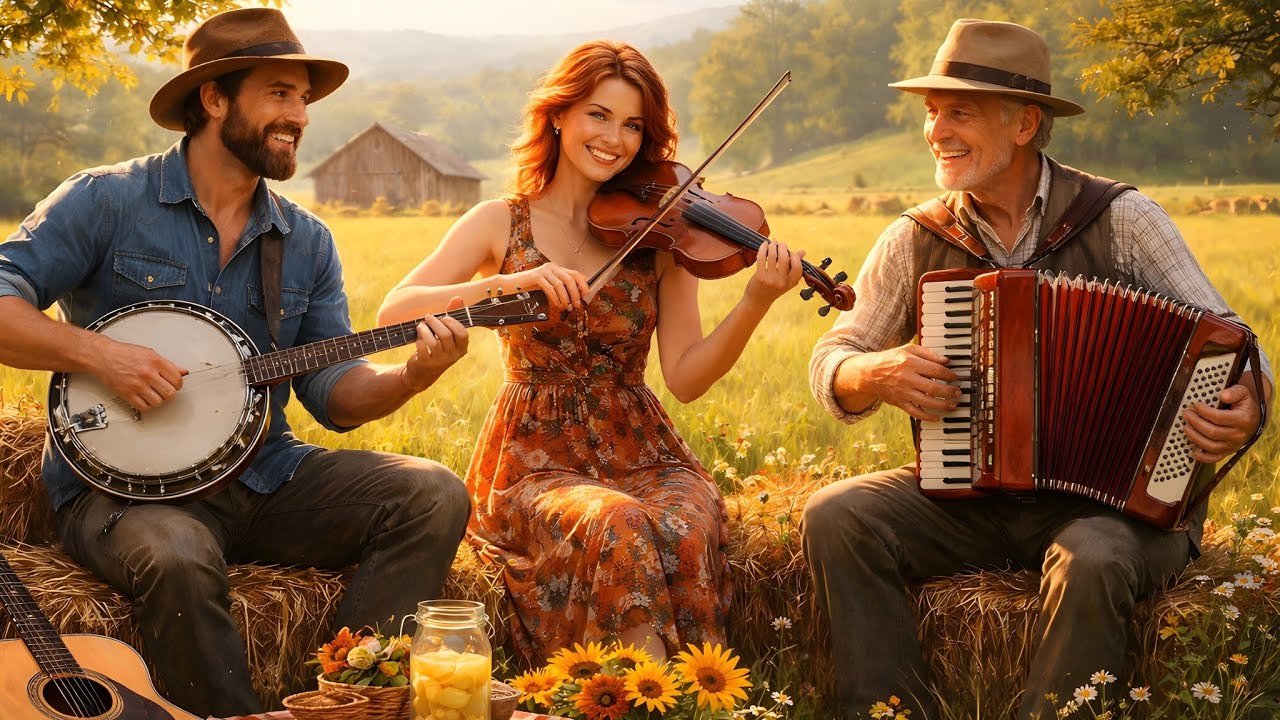 🎶 Happy Bluegrass Morning 🌄 Banjo, Fiddle & Accordion | Traditional Acoustic Instrumental