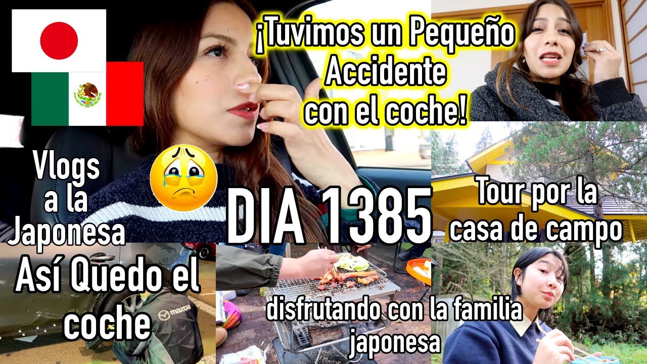 Así quedo el Coche 😥 Pequeño ACCIDENTE + TOUR por la casa de Campo JAPÓN - Ruthi San ♡ 26-11-23
