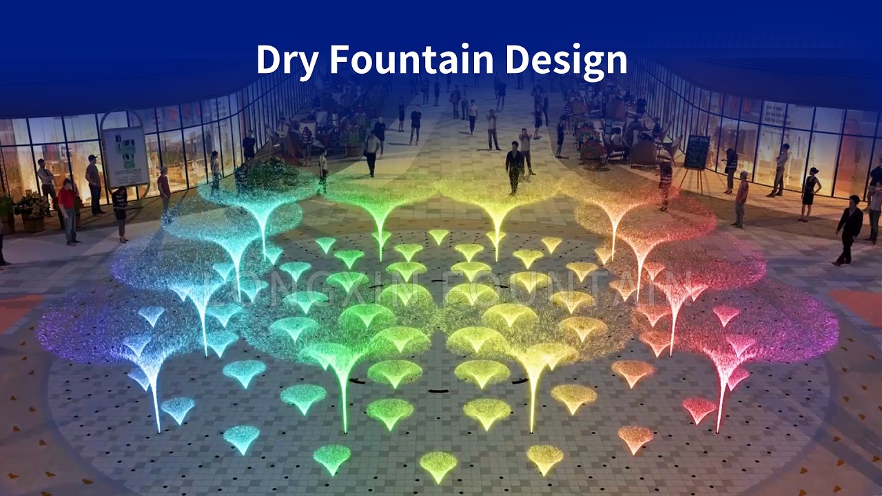 Dancing Musical Dry Fountain Design--Longxin Fountain Supply