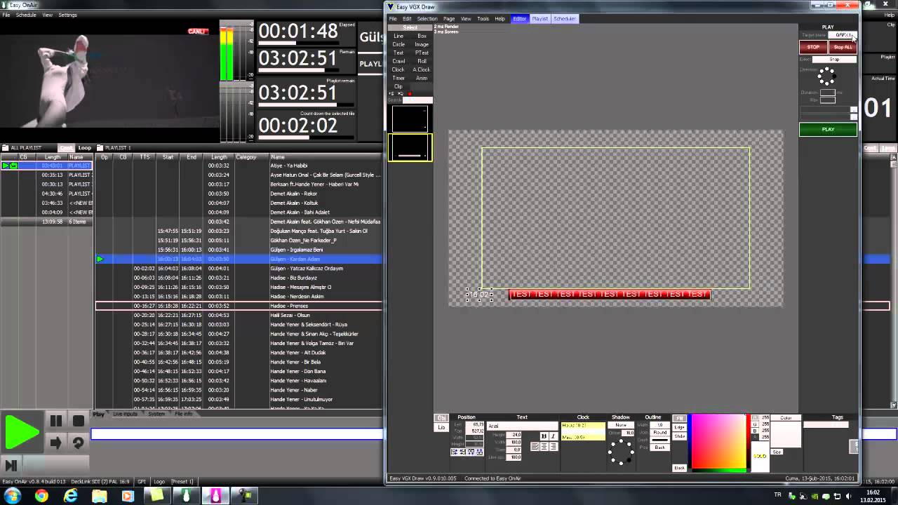 CG Event on Playout